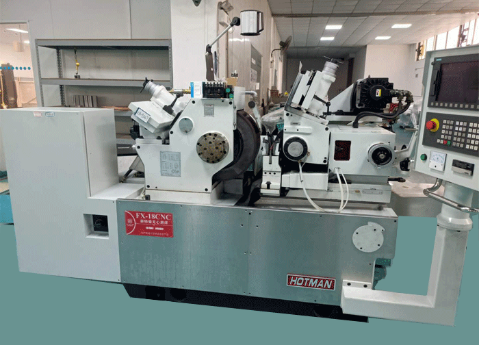 FX-18CNC成形無心磨床/靜壓主軸/靜壓導軌(選配）油膜承載力大，剛度高、吸振性良好、導軌運動平穩(wěn)