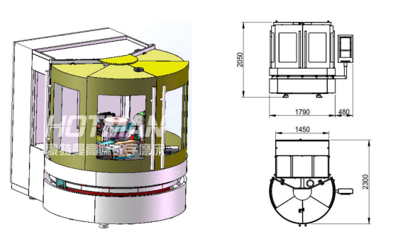 微鉆磨床、PCB板鉆頭磨床外型尺寸。 