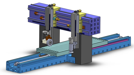 龍門磨床模例示意 龍門磨床模例示意